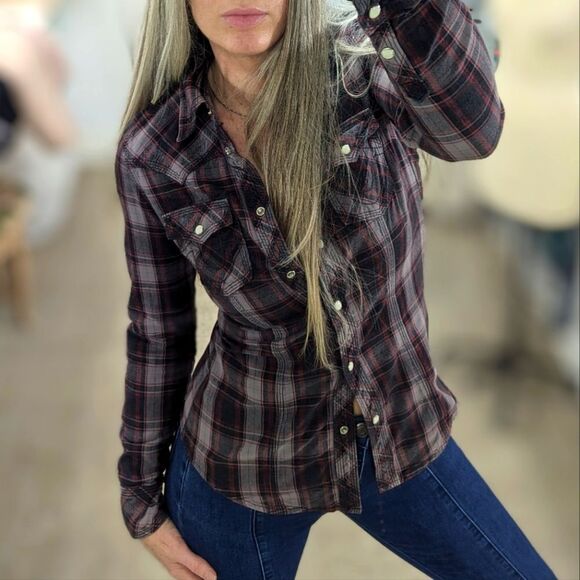 True Religion Tops - True Religion Flannel Button Down